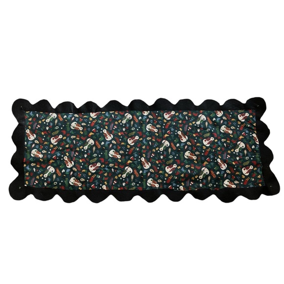 Vintage Homemade Felt Snowman Table Runner Primitive - Picture 7 of 7